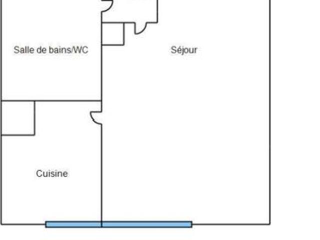 Studio 1 pièce 33 m²