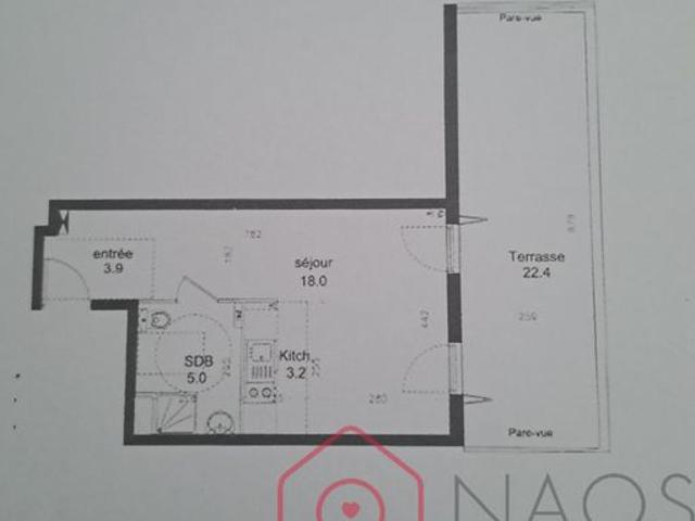 Studio 1 pièce 30 m²