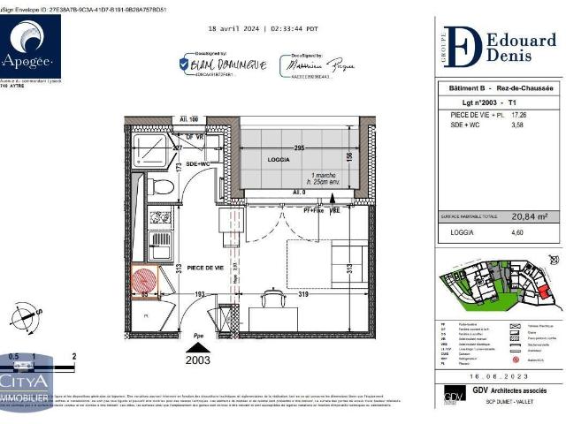 Studio 21 m²