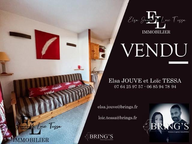 Studio 23,44 m² en rez de neige