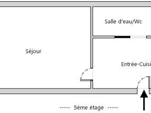 Studio 23 m²