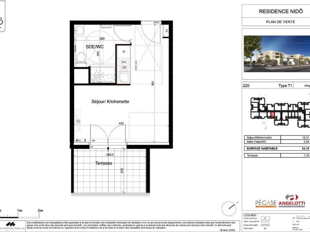 Studio 24 m²