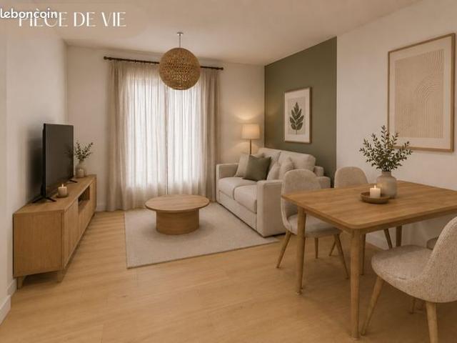 Studio 2 pièces 33 m²