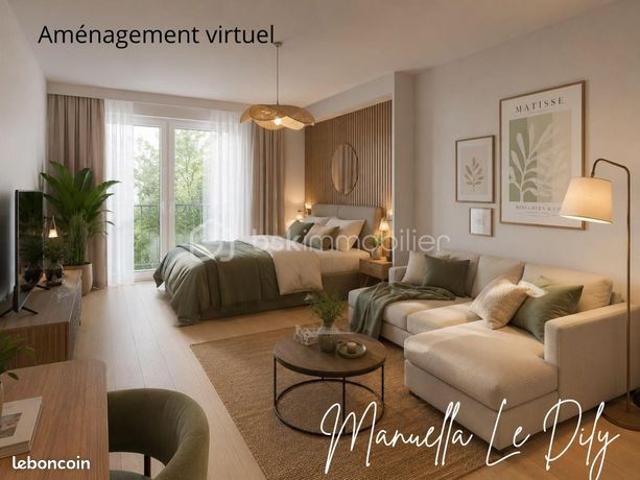 Studio 2 pièces 33 m²