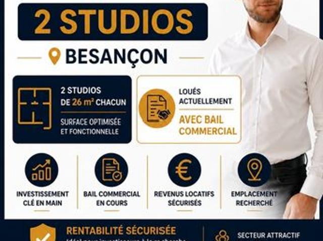 Studio 2 pièces 52 m²