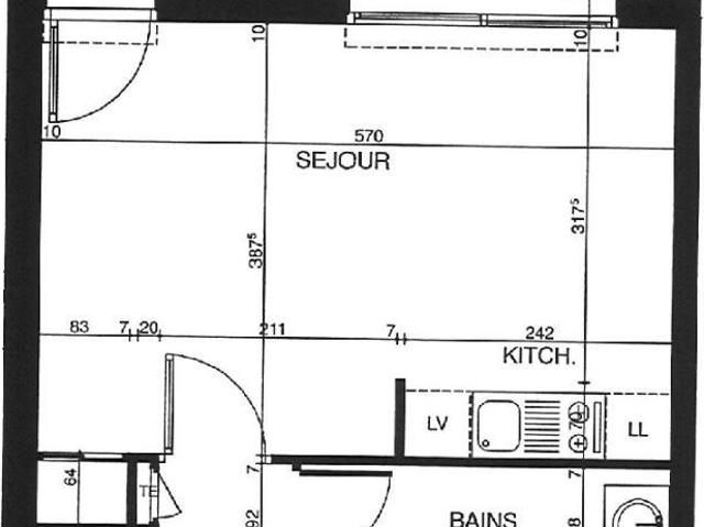 Studio 30 m²