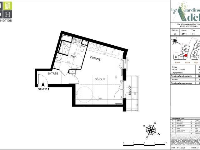 Studio · 34.55 m²