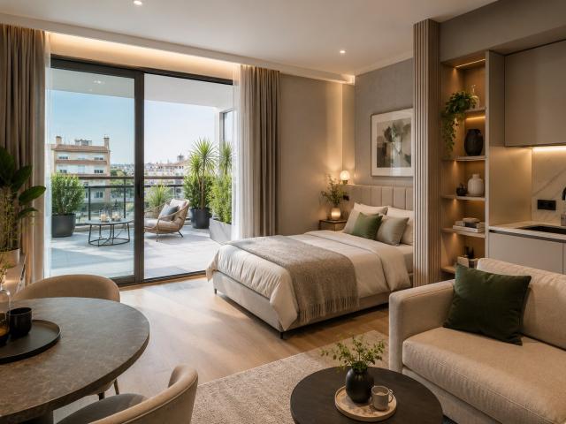 STUDIO 35m² Terrasse 9m² Ligne 15 au pied ! 1 pièce, 35 m²