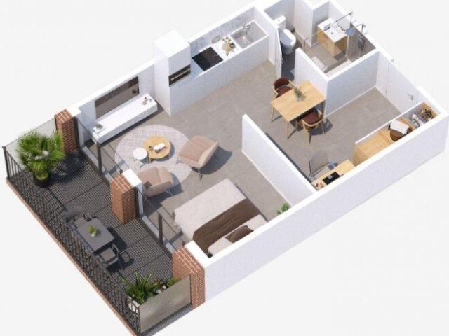 Studio 40 m² Allée des Coquelicots à Anderlecht