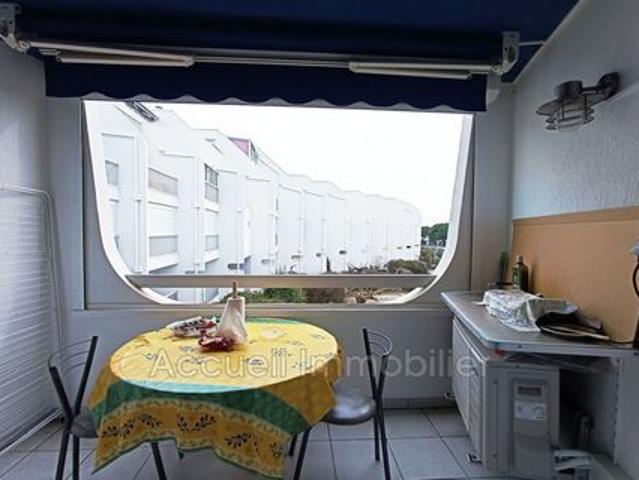 Studio cabine Port Camargue Plage sud, Studio cabine de 1 pièce 22 m² Achat Référence 649V1374A Mandat 3206