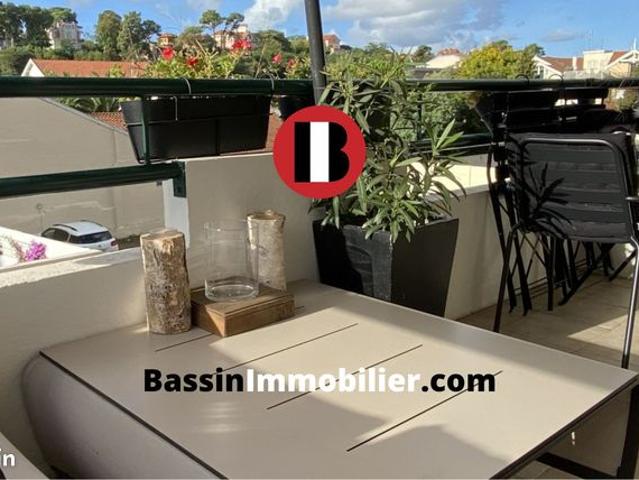 Studio cabine 23 m² avec Terrasse, Parking et Cellier Arcachon