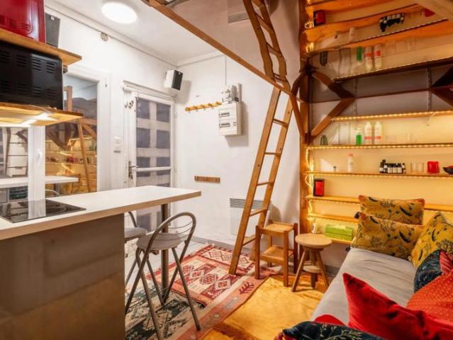 Studio calme 13 m² Paris 20e