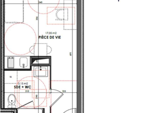 Studio campus avec parking 22m² Champcevinel