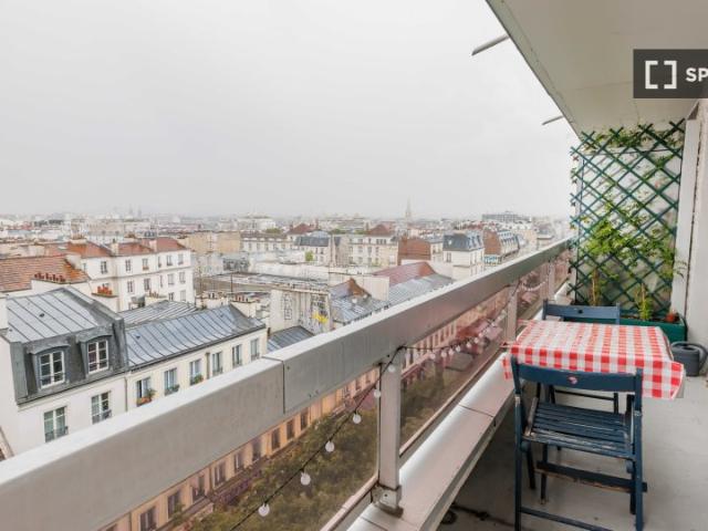Studio à louer à Bas Belleville, Paris
