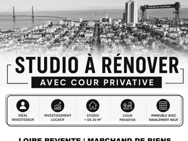 ️ Studio à rénover avec terrasse | Secteur GARE