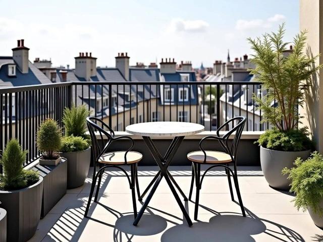 STUDIO ALCÔVE 31 m² | ÉTAGE ÉLEVÉ | TERRASSE 12 m²