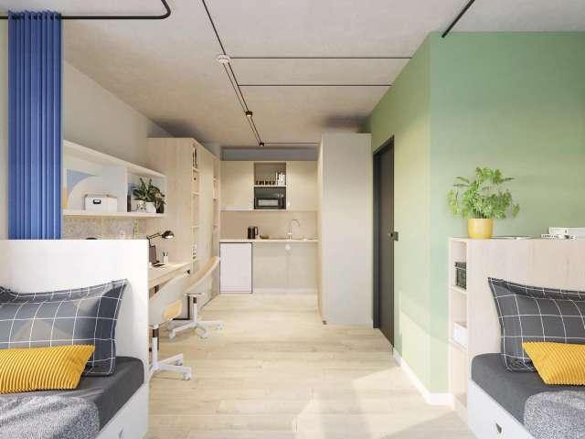 Studio apartment for rent in a residence in Łódź