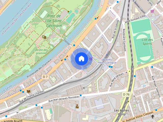 Studio apartment for rent in Issy Les Moulineaux