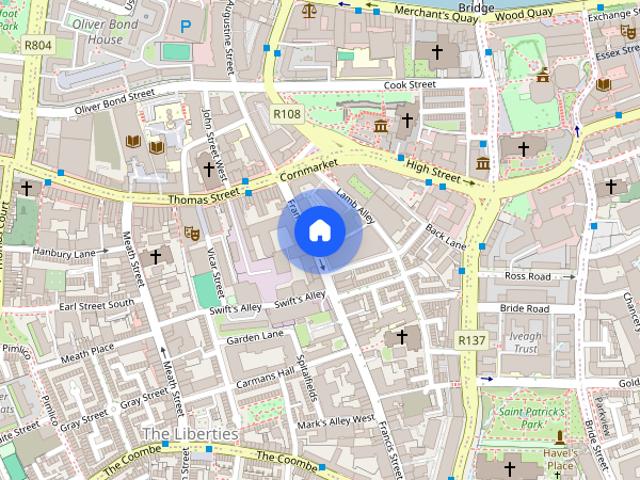 Studio apartment for rent in The Liberties, Dublin