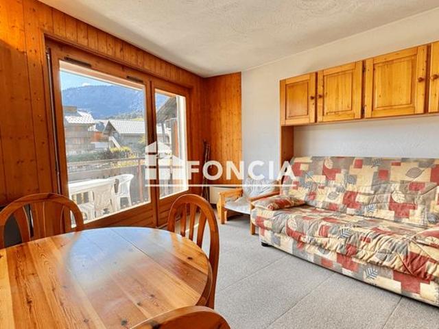 Studio au cœur de praz sur arly vue pistes de ski