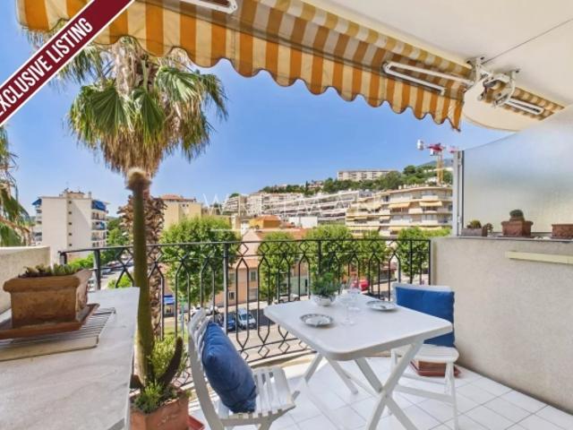 Studio avec terrasse, vue mer Menton Centenaire