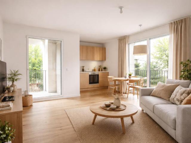 Studio avec alcove et balcon dans une résidence de standing