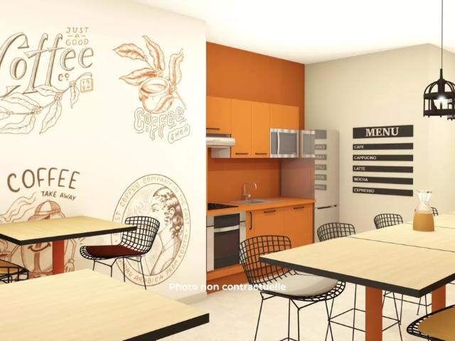 Studio de 19 à 22m² meublé et équipé