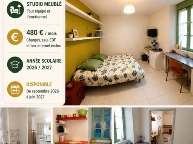 Studio de 19m2 à louer sur Avignon