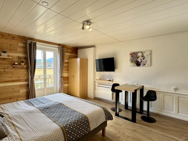 Studio de 24.89m2 rénové avec balcon et vue montagnes