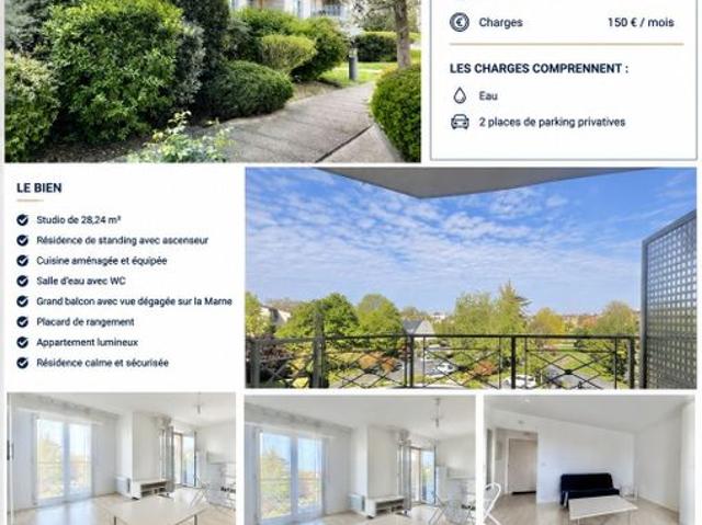 Studio de 28m2 à louer sur Bry sur Marne