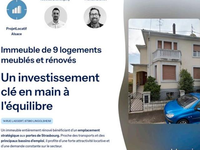 Studio entièrement rénové loué et meublé 6 600/an