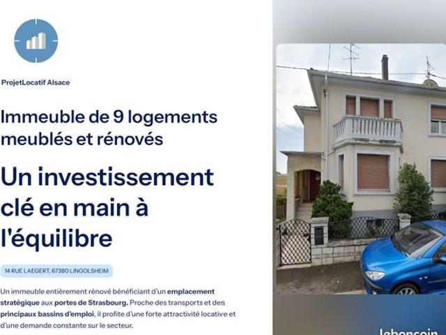 Studio entièrement rénové loué et meublé 6 600/an