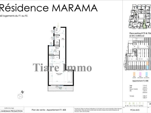 Studio en VEFA à PAPEETE