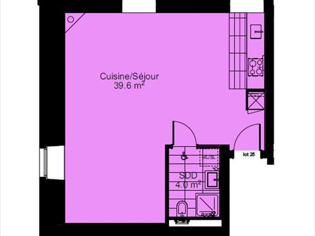 Studio ein Zimmer