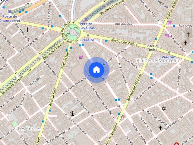 Studio for rent in Courcelles Wagram, Paris