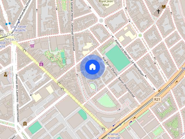 Studio for rent in Chasse, Brussels