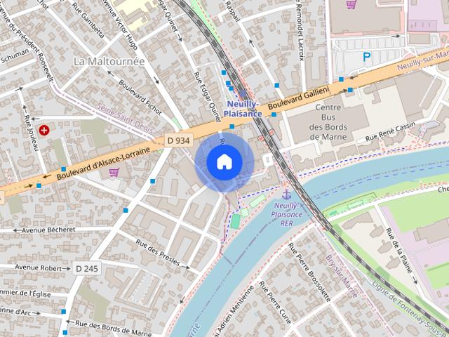 Studio for rent in Neuilly Plaisance, Paris