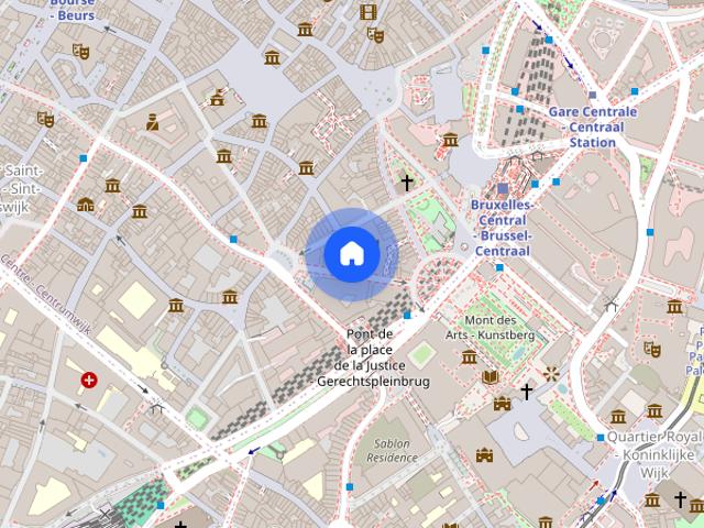 Studio for rent in Quartier du Centre, Brussels