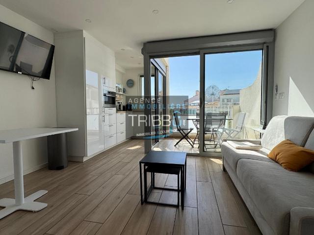 Studio Front de Mer avec Vue Panoramique + Place de parking 27m² Saint Cyprien