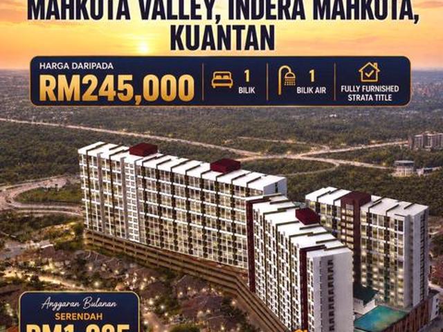 Studio Fully Furnished Mahkota Valley Indera Mahkota Kuantan