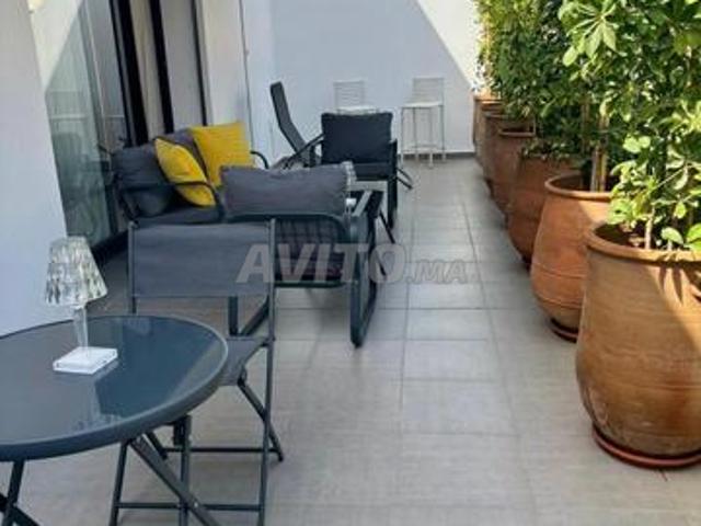 Studio meublé avec terrasse à louer 70 m² à Maarif ex
