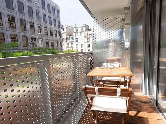 Studio meublé avec terrasse, ascenseur et local à vélos Bibliothèque Nationale Paris 13°