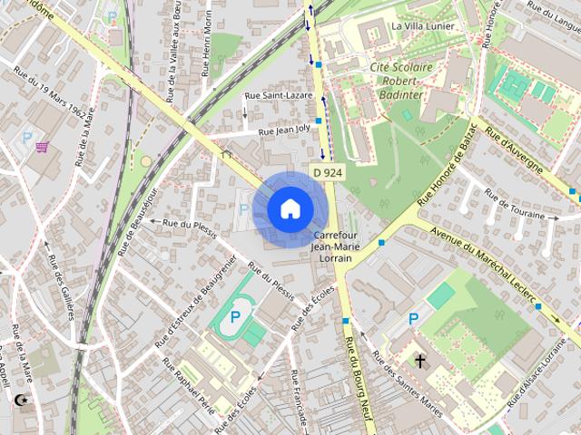 STUDIO MEUBLE A LOUER BLOIS REFAIT A NEUF, PROCHE CENTRE VILLE, LYCÉES ET ECOLES