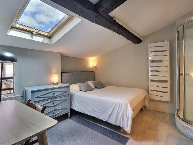 Studio meublé à louer en alcôve 24 m² Centre Georges Pompidou Paris