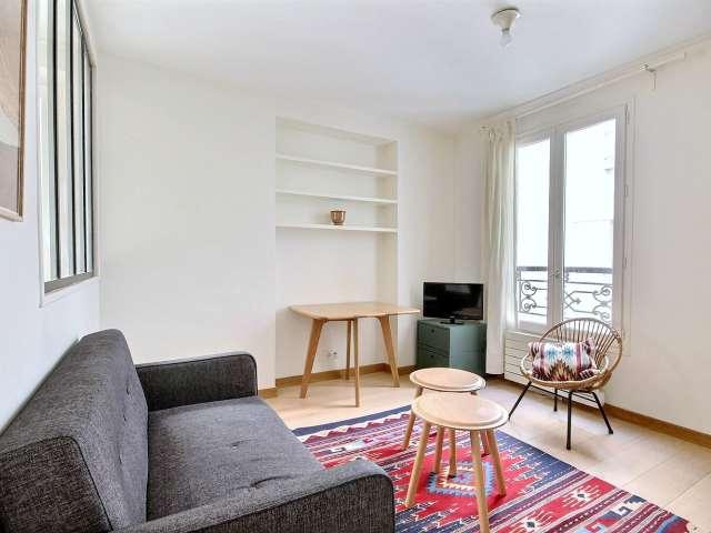 Studio meublé à louer en alcôve 26 m² Marx Dormoy Paris