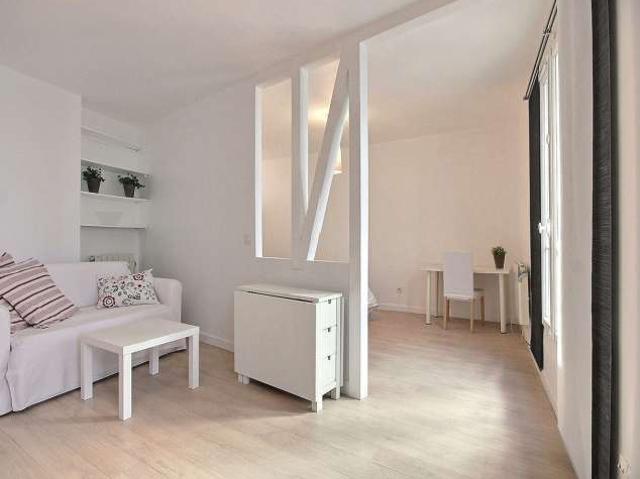 Studio meublé à louer en alcôve 27 m² Marx Dormoy Paris