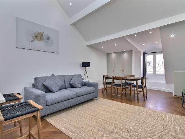 Studio meublé à louer en alcôve 40 m² Montorgueil Paris