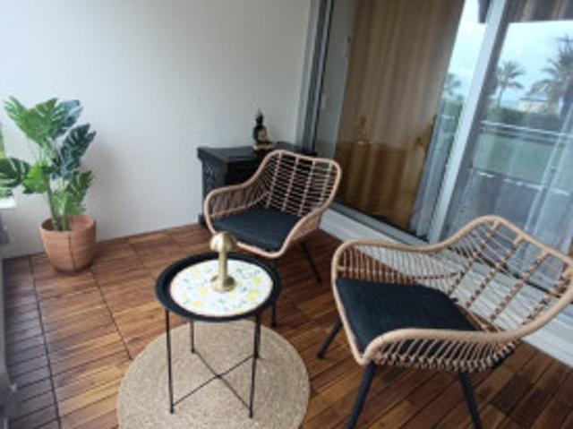 Studio meublé – Bd du Midi Rdc, face mer, exposition plein sud – parkings privatif inclus 950 € Charges comprises