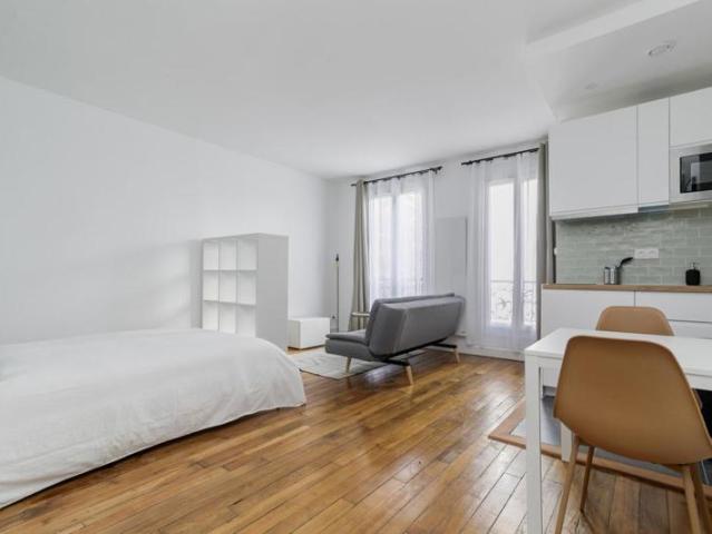 Studio meublé et rénové Paris 19ème