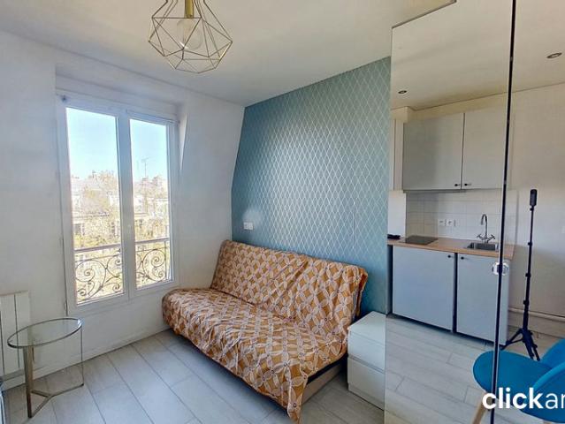 Studio meublé lumineux au 7ᵉ étage – Boulevard Ornano, Paris 18